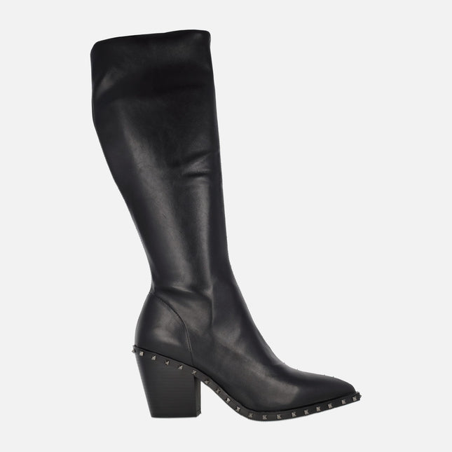 Black Boots Belita with elastic leg and cowboy style