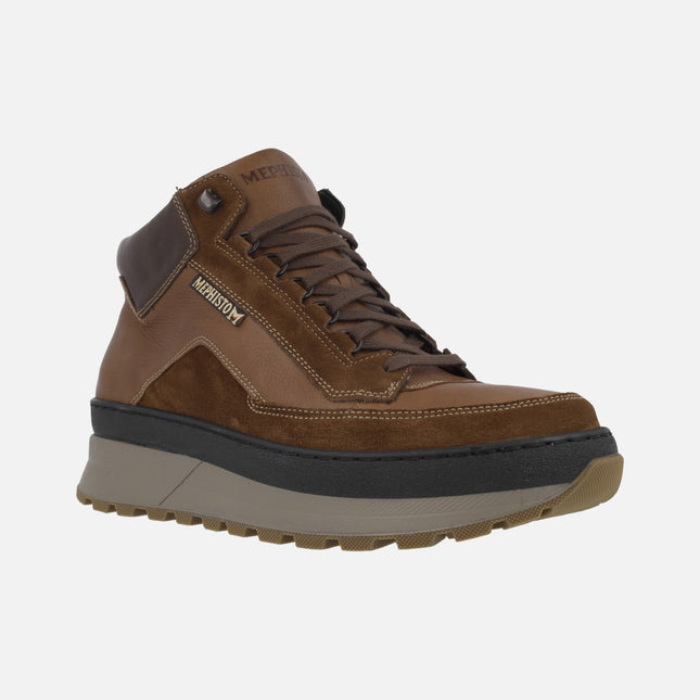 Ninio Velsport Brown Laced Boots in Brown Combined 