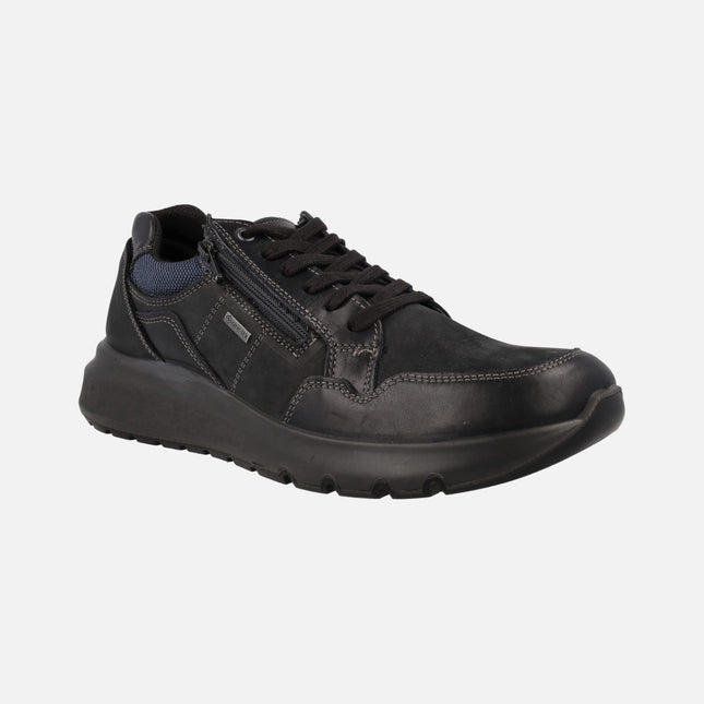 Zapatos deportivos negros para hombre con membrana Gore-tex