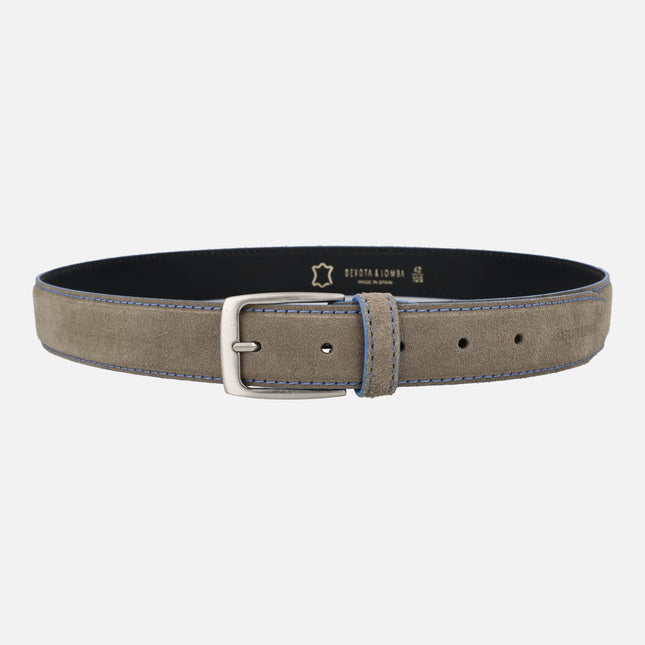 Men's mountain belts with contrasted stitching