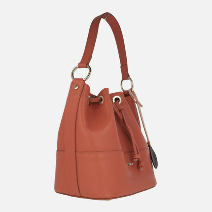 Femme leather bombonera style bags