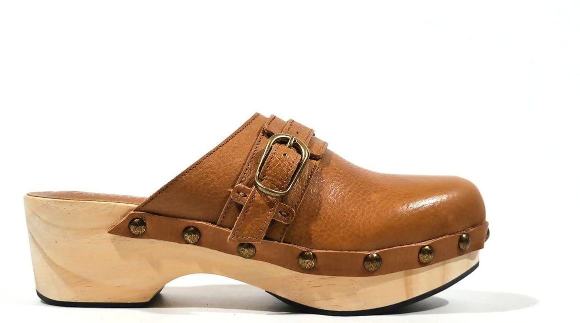 Arizona clogs in leather leather for women