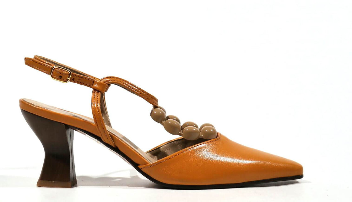 Nicoletta shoes in leather leather with pasta ornament