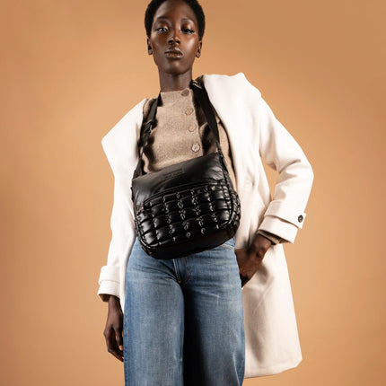 Bolsos bandolera efecto acolchado