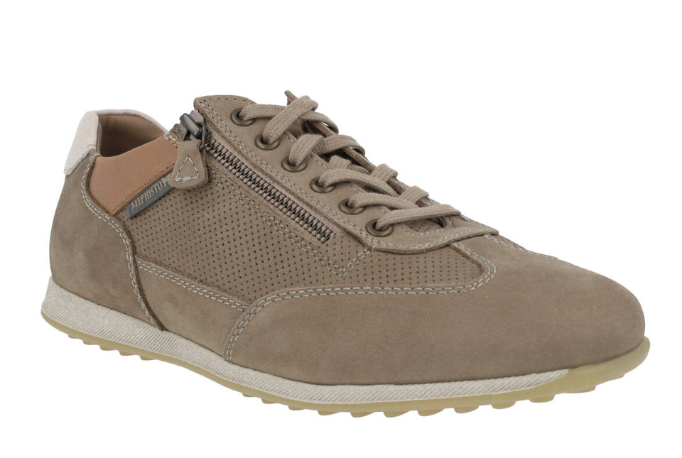 Men's Leon Sports in Nubuck Taupe Leather
