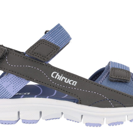 Sandalias para mujer Formentera en combinado azul y gris