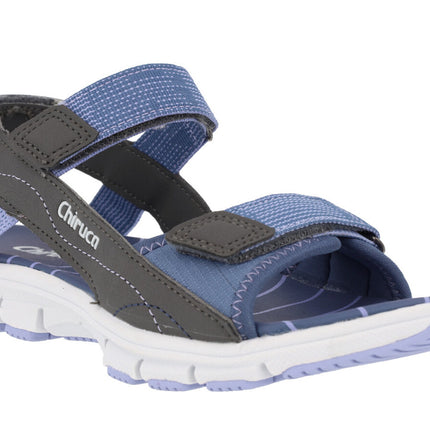 Sandals for women formentera in combined blue and gray