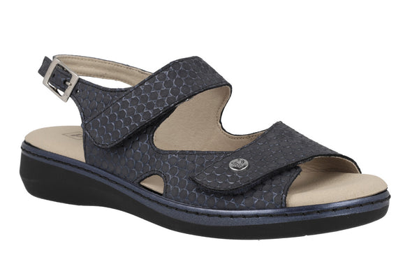 Sandals Navy Blue Comfort with Velcros closure for women