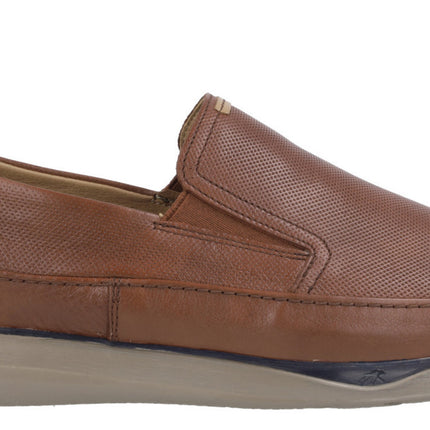 Moccasins for men in leather leather with chopped detail
