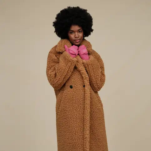 Long coats in stuffed fabric Ugg Gertrude Long Teddy Coat