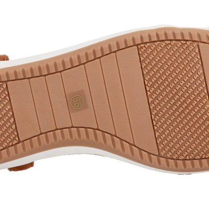 Plan Sandals with Adorno in the Pala F8043