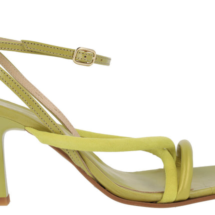 Coko strips sandals with high heel and ankle bracelet
