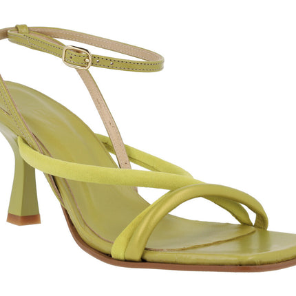 Coko strips sandals with high heel and ankle bracelet