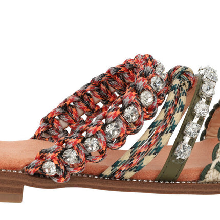Flat Sandals of Multicolor and Richrie Sting