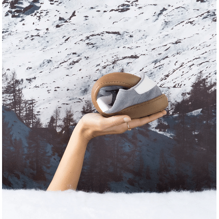 Zapatillas deportivas para mujer Olmo Barefoot serraje y contraste