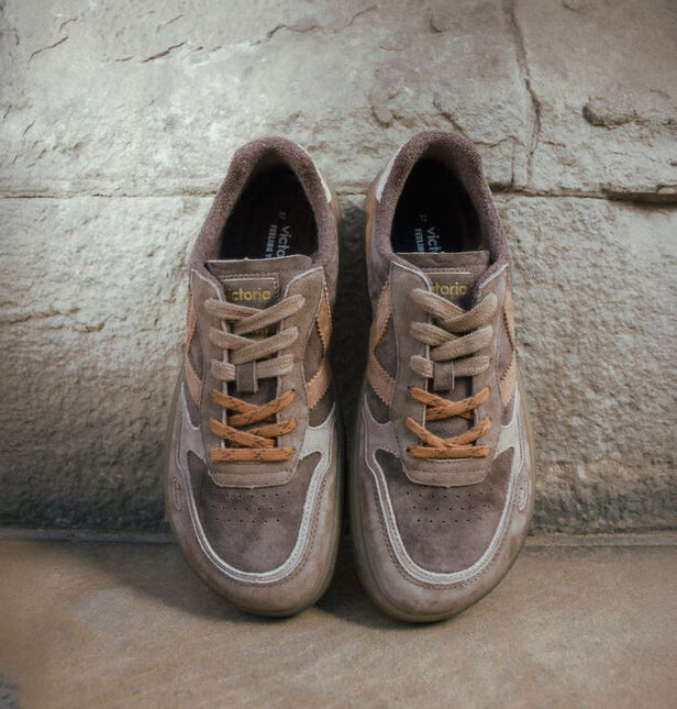 Zapatillas deportivas DUNA BAREFOOT para hombre en combinado marrón