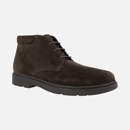 Spherica EC1 men's brown suede lace-up ankle boots