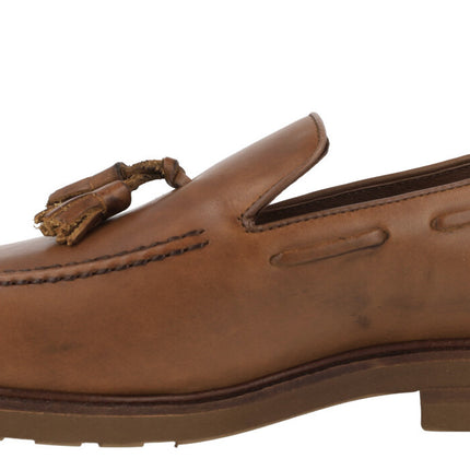 Airplane Moccasins in leather leather with tassels