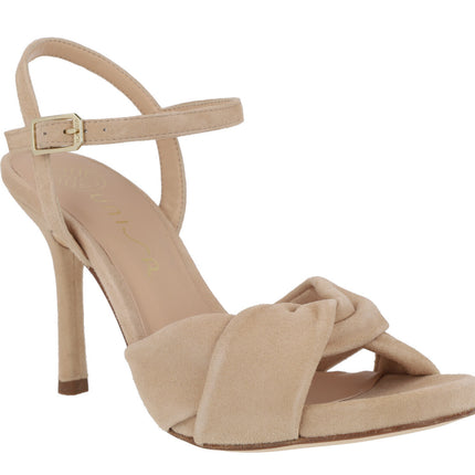 Beige yusuf sandals with high heel and ankle bracelet