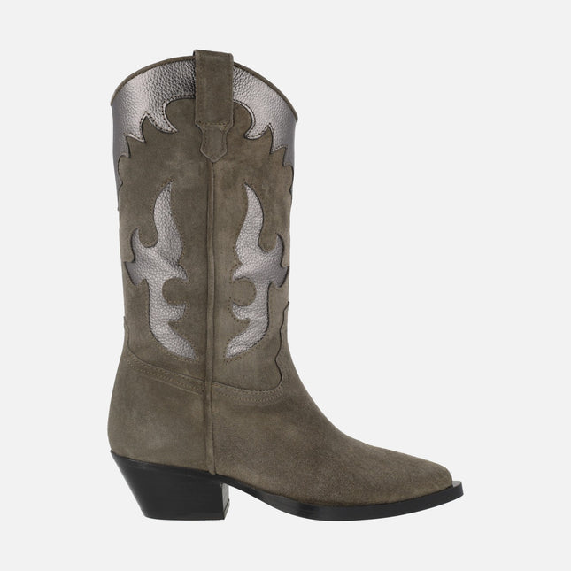 Multimaterial Alpe Western Boots