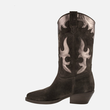 Multimaterial Alpe Western Boots