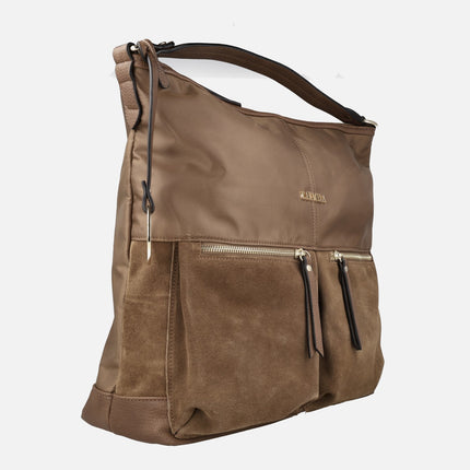 Carmela Women's Bags in nylon and suede combi