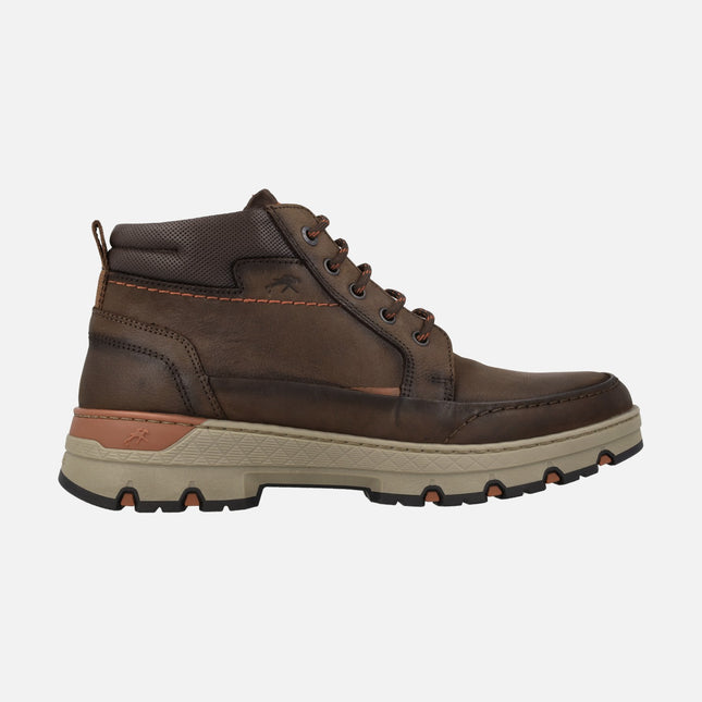 Men's brown leather Boots Sigurd F1844