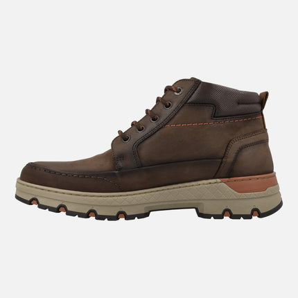 Men's brown leather Boots Sigurd F1844