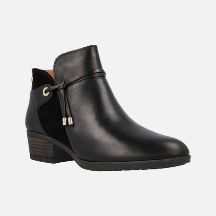 Women's Leather boots with low heel Daroca