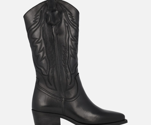 BOTAS COWBOY MUJER LIA NEGRO