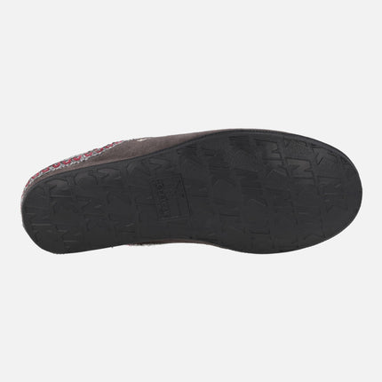 Wool closed men's house slippers