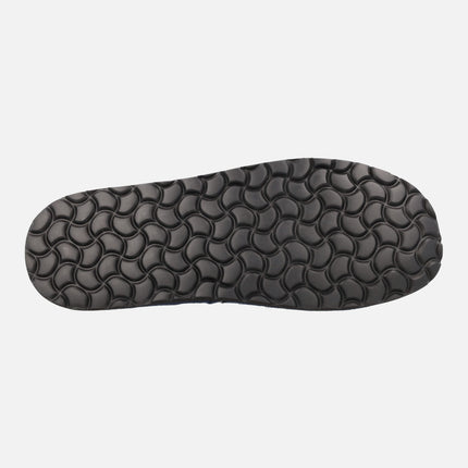 Men's travel house slippers with case