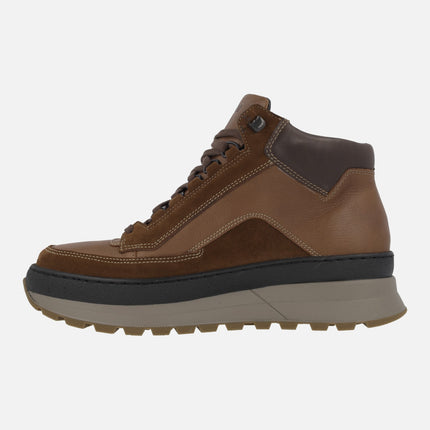 Ninio Velsport Brown Laced Boots in Brown Combined 