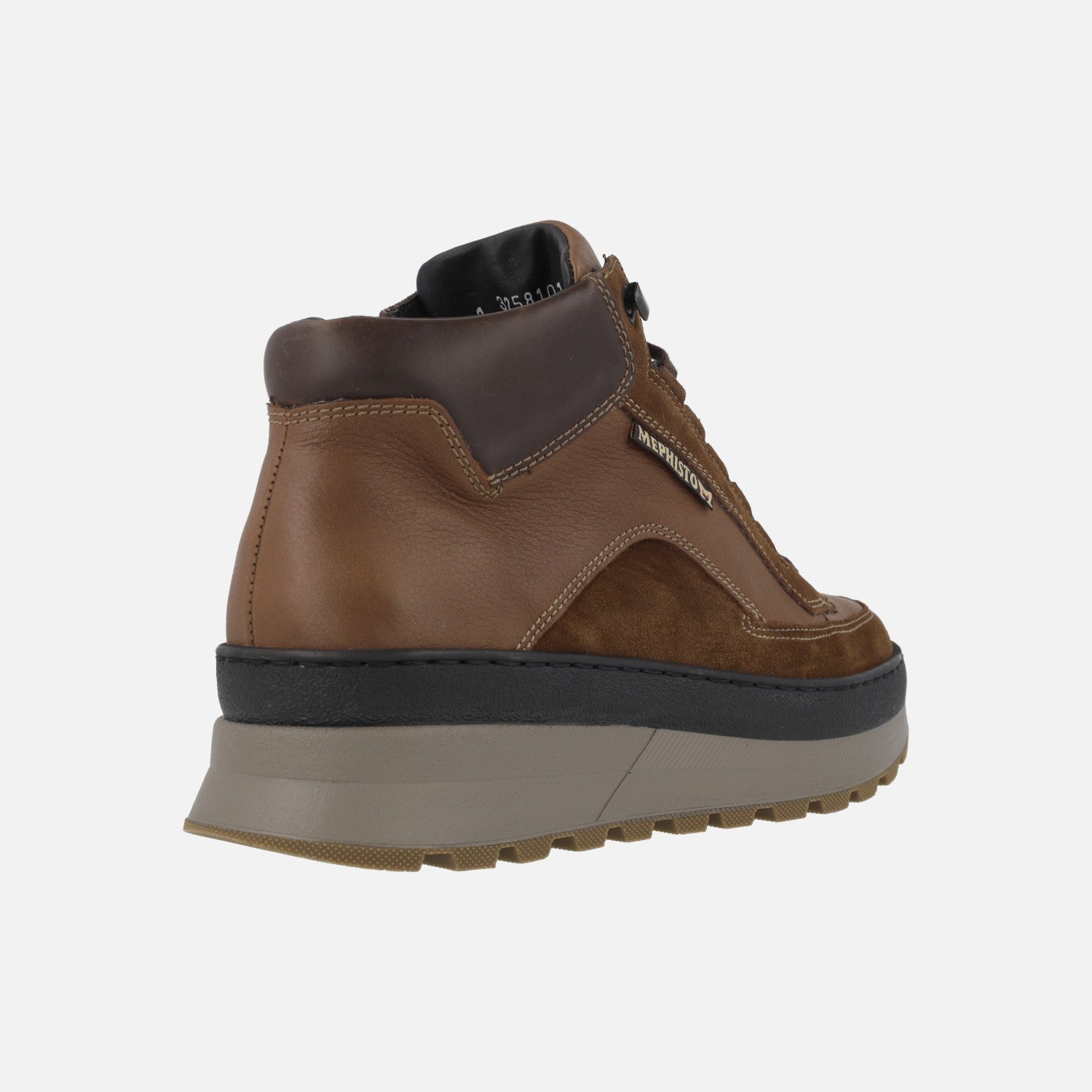 Botas de cordones para hombre en combinado marrón Ninio Velsport brown