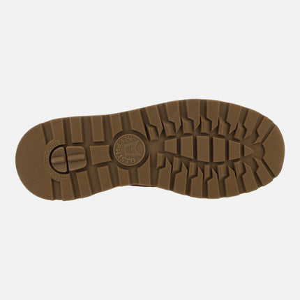 Botas de cordones para hombre en combinado marrón Ninio Velsport brown