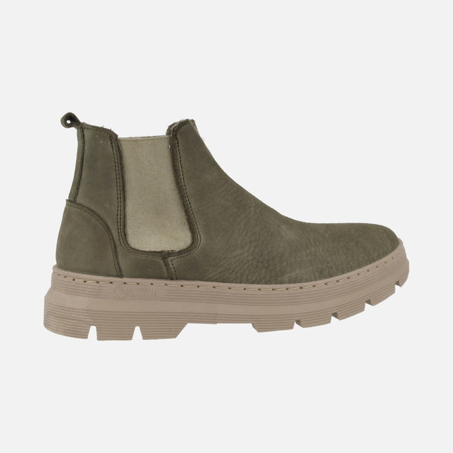 Peonia Wool men's boots with track sole