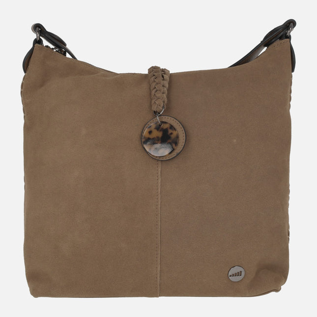 Volum Synthetic suede bags with Carey ornament
