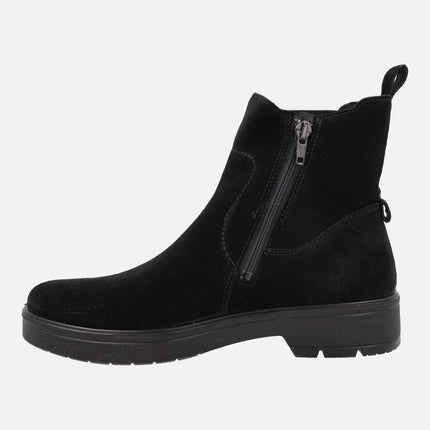 Gore-tex women's boots in black suede