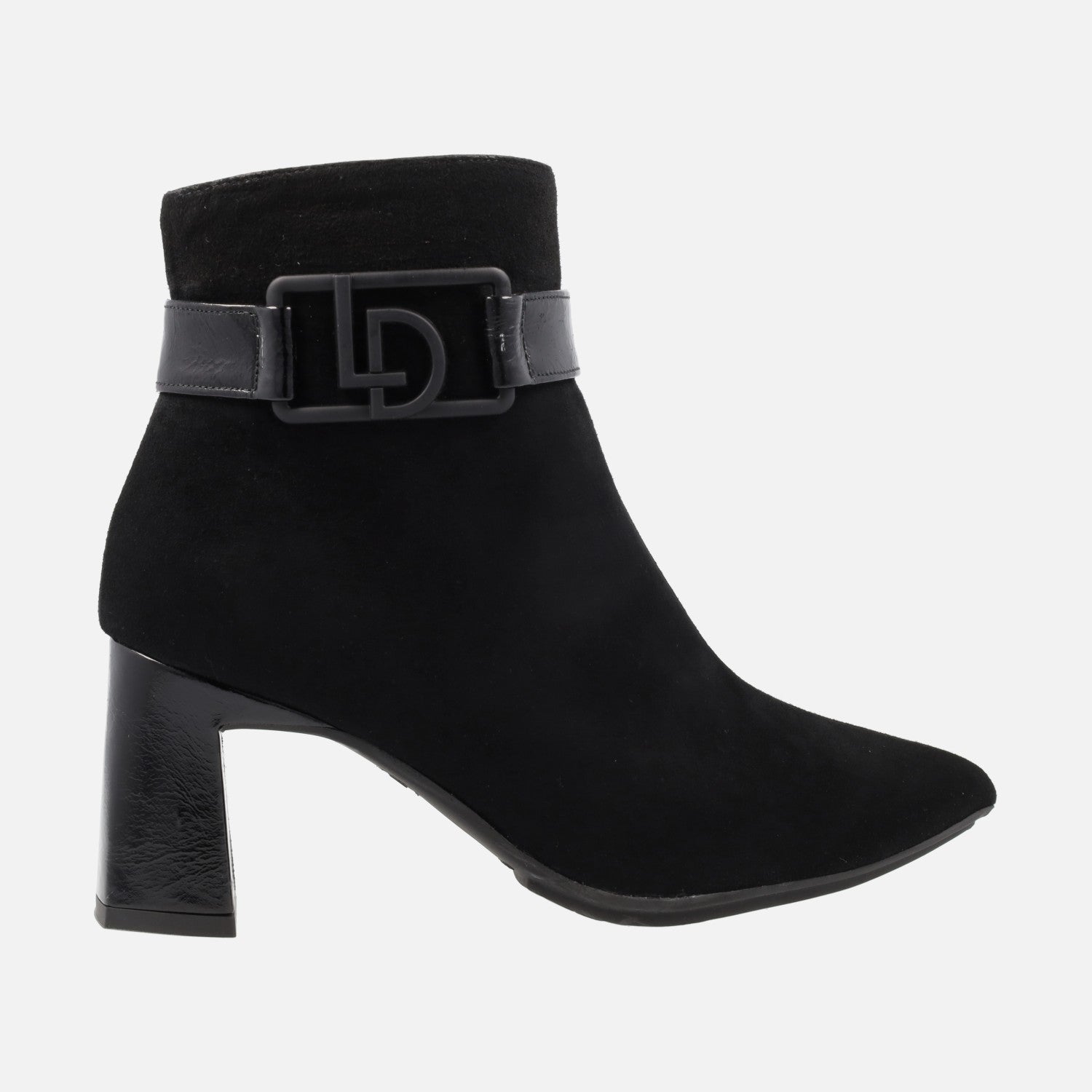 Botines negros de ante con tacón para mujer Lodi Marema