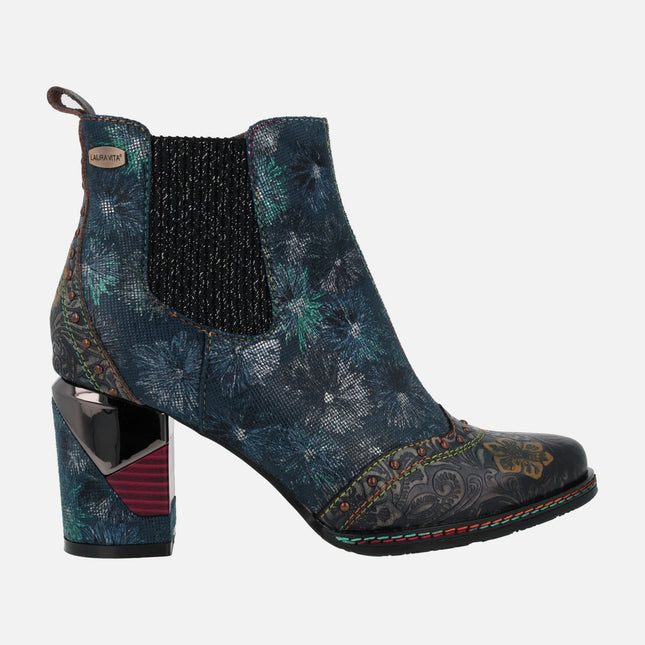 Laura Vita Maevao 05 Bleu Ankle Boots in Blue combination