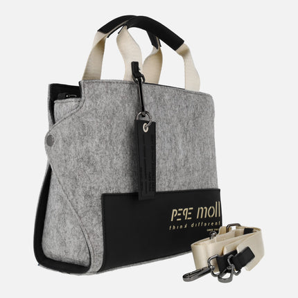 Pepe Moll multiposition bags in Felt fabric Loden