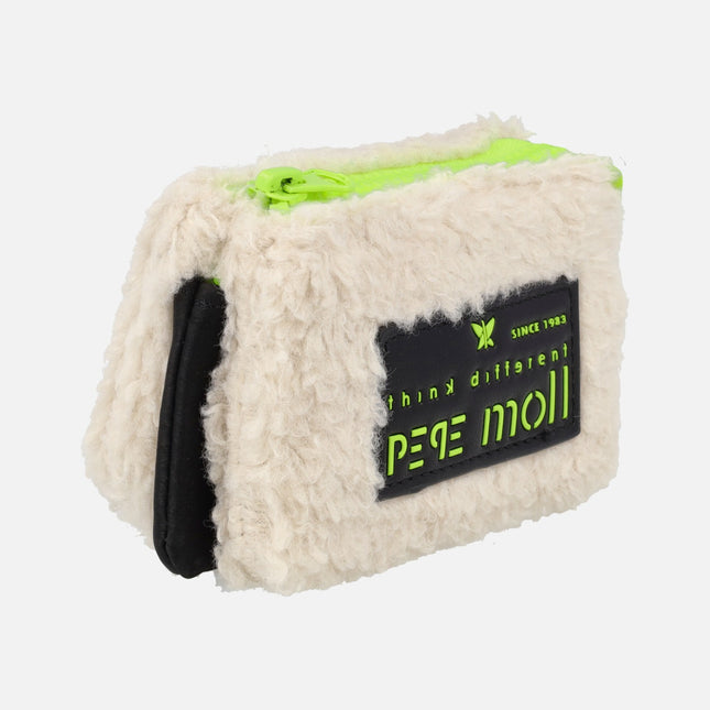 Pepe Moll beige mutton kid off white purse