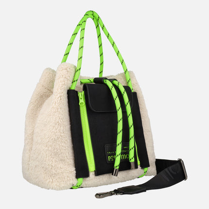 Pepe Moll multi-position bags with sheepskin fur