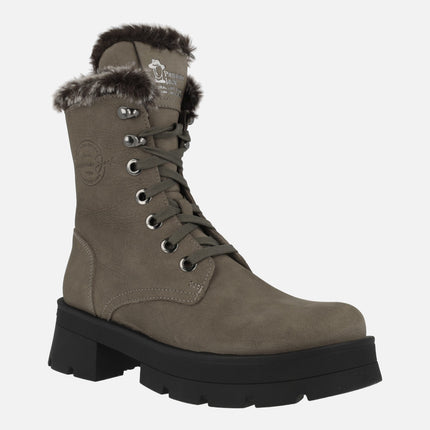 Panama jack Clare boots with furry lining and laces