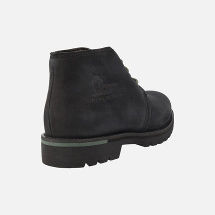 Low black boots with laces for men Panama Urban