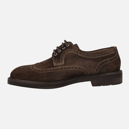 Lottusse Baltimore brown suede blucher men's shoes