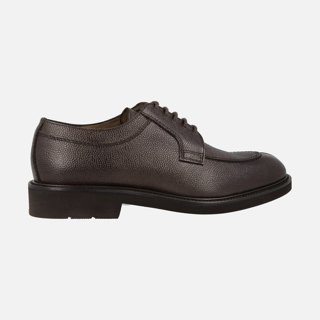 Lottusse Baltimore men laced shoes in moka printed leather