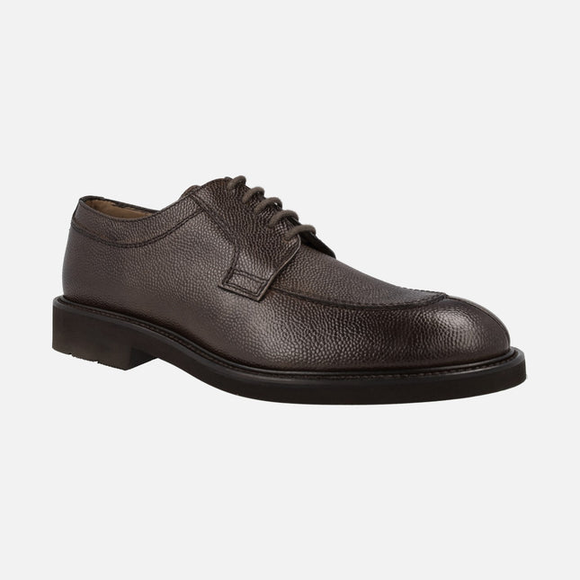 Lottusse Baltimore men laced shoes in moka printed leather