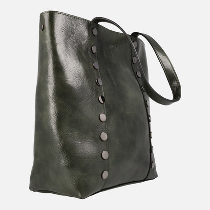 Women's bags with studs and two Binnari stew handles