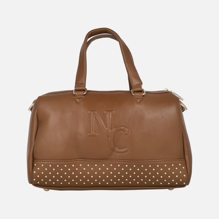 Bowling style bags with golden studs